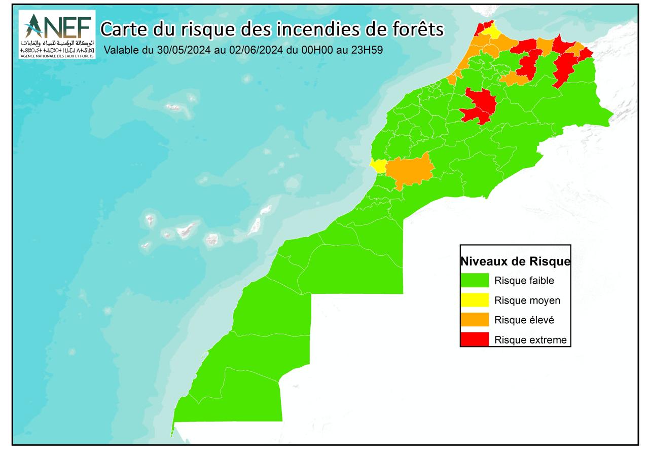 L'AGENCE NATIONALE DES EAUX ET FORETS PUBLIE QUOTIDIENNEMENT DES CARTES ...